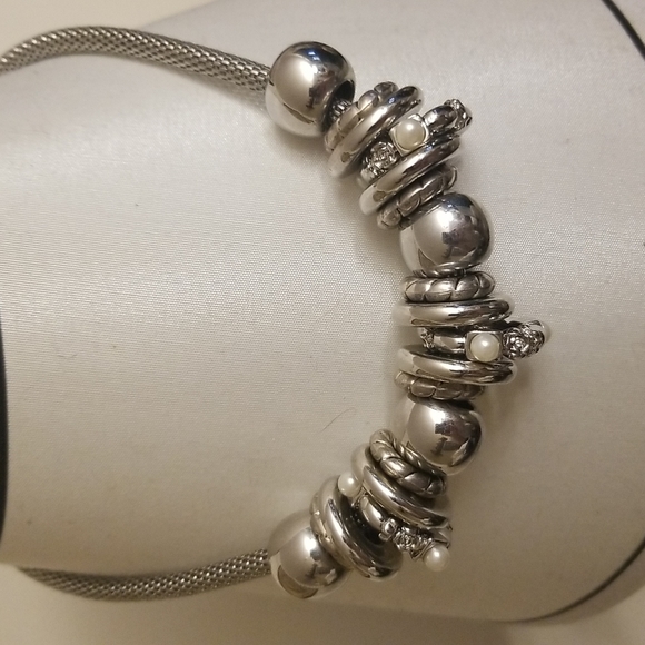 Big chunky silver statement necklace - Picture 2 of 7